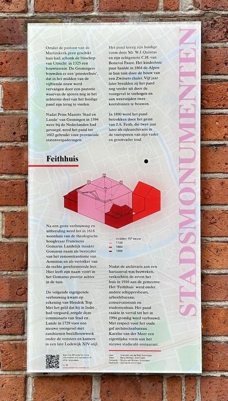 Feithhuis Marker image. Click for full size.