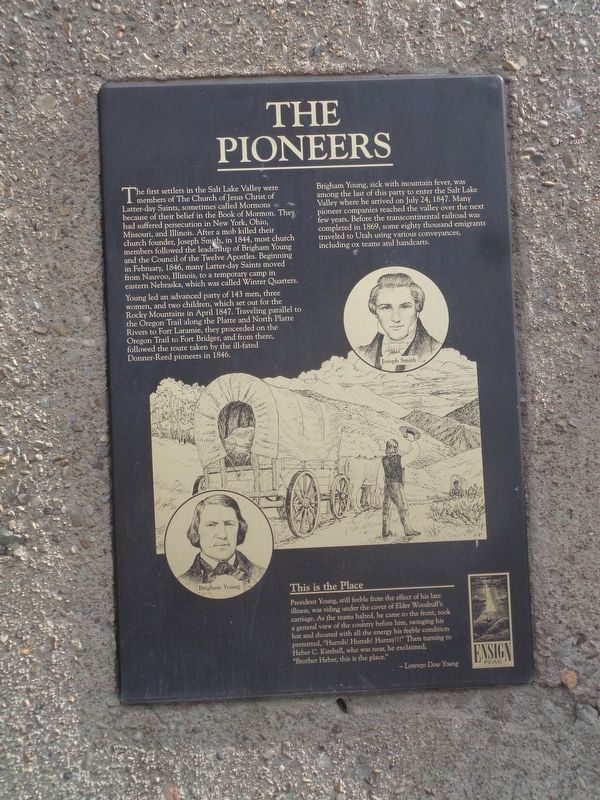 The Pioneers Marker. Click for full size. The Pioneers Marker image. Click for full size.