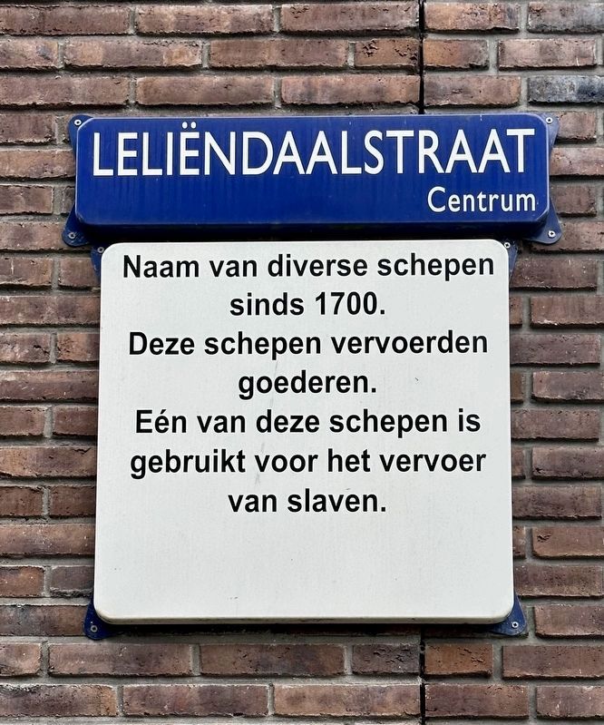 Leli�ndaalstraat / Leli�ndaal Street Marker image. Click for full size.