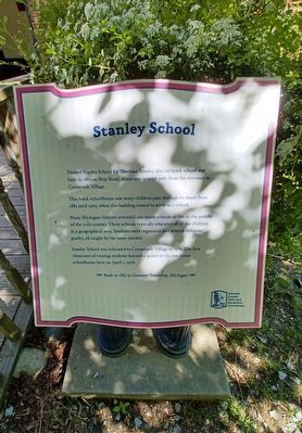 Stanley School Marker image. Click for full size.