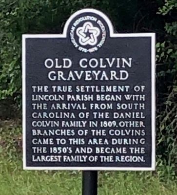 Old Colvin Graveyard Marker image. Click for full size.