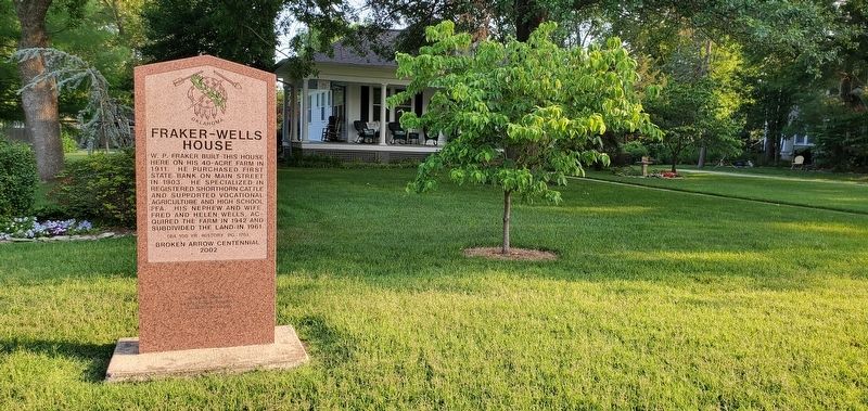 Fraker-Wells House Marker image. Click for full size.