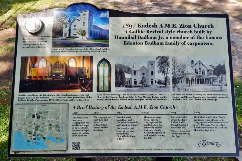 1897 Kadesh A.M.E. Zion Church Marker image. Click for full size.