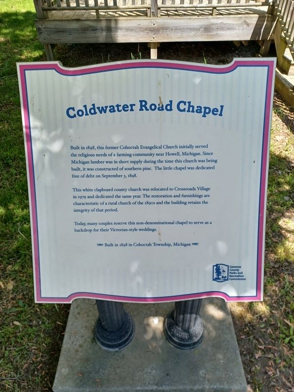 Coldwater Road Chapel Marker image. Click for full size.
