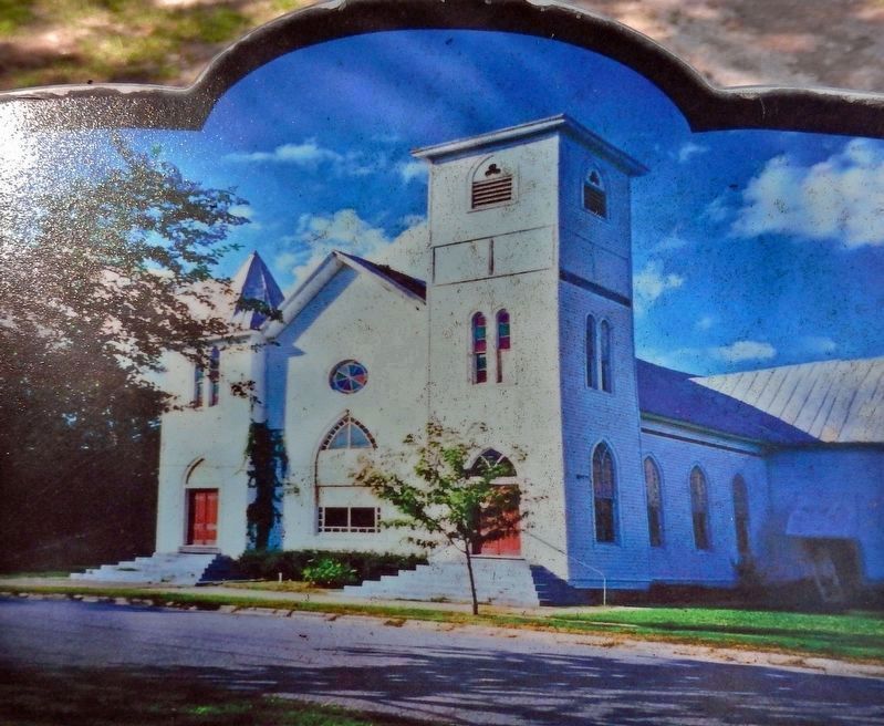 Marker detail: Kadesh A.M.E. Zion Church image. Click for full size.