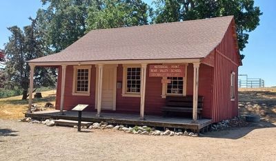 Bear Valley Historic Schoolhouse and Marker image. Click for full size.