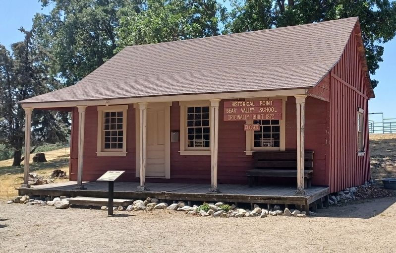 Historic Schoolhouse and Marker. Click for full size. Historic Schoolhouse and Marker image. Click for full size.
