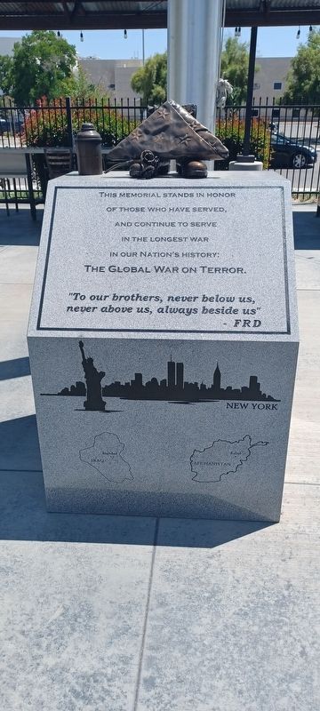 The Global War On Terror Marker. Click for full size. The Global War On Terror Marker image. Click for full size.