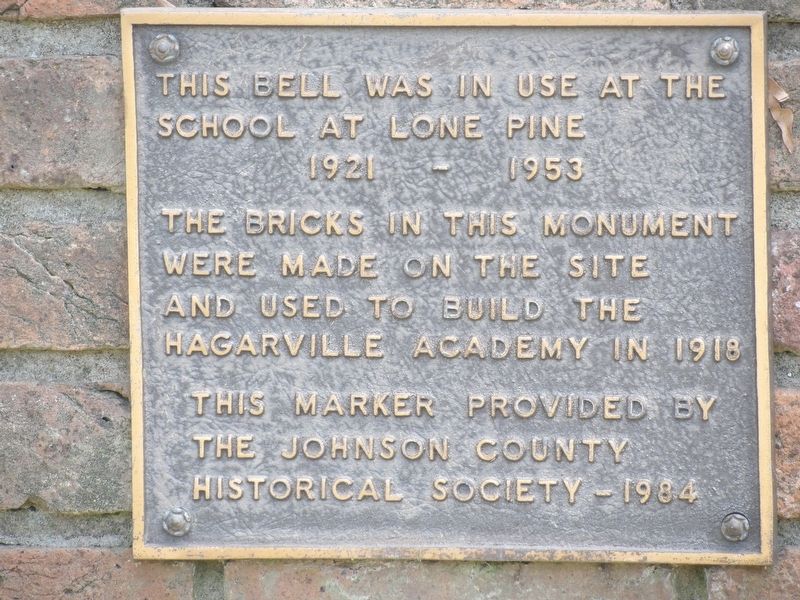 Lone Pine School Bell Marker image. Click for full size.
