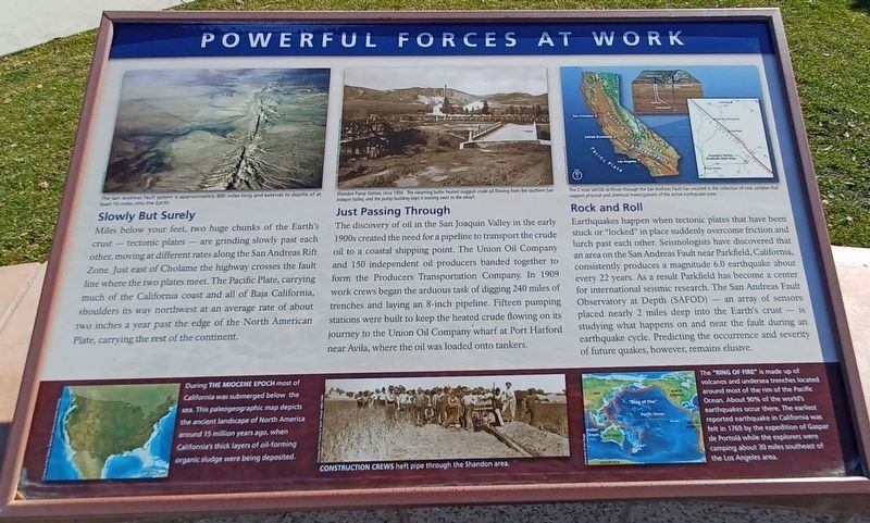 Powerful Forces At Work Marker. Click for full size. Powerful Forces At Work Marker image. Click for full size.