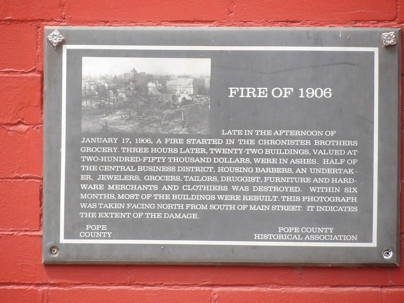 Fire of 1906 Marker image. Click for full size.