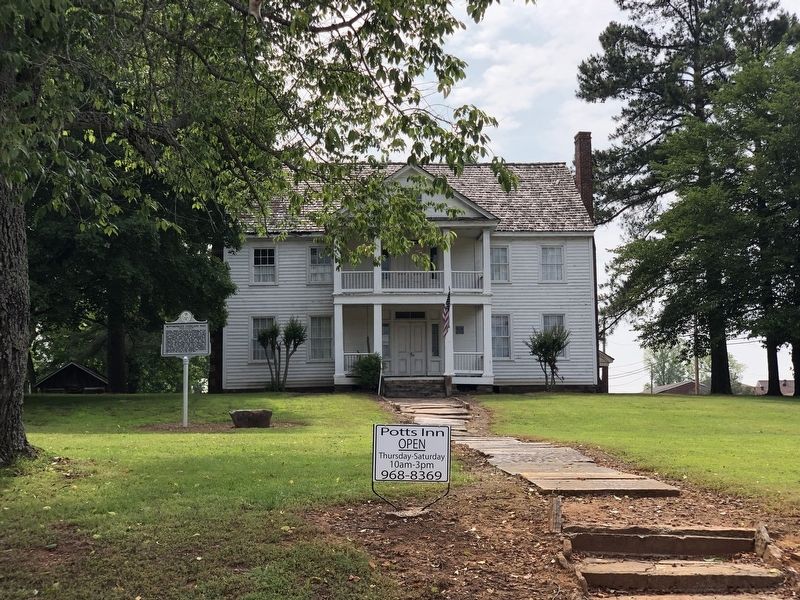 Potts Inn / Butterfield's Overland Mail Marker. Click for full size. Potts Inn / Butterfield's Overland Mail Marker image. Click for full size.