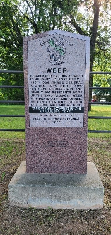 Weer Marker. Click for full size. Weer Marker image. Click for full size.
