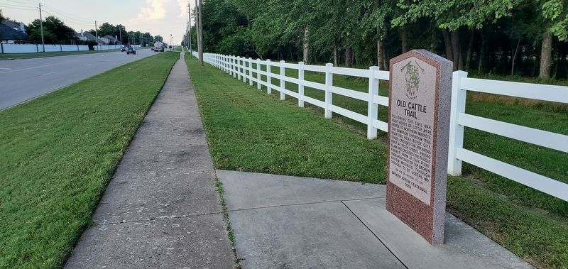 Old Cattle Trail Marker. Click for full size. Old Cattle Trail Marker image. Click for full size.