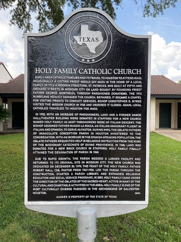 Holy Family Catholic Church Marker image. Click for full size.