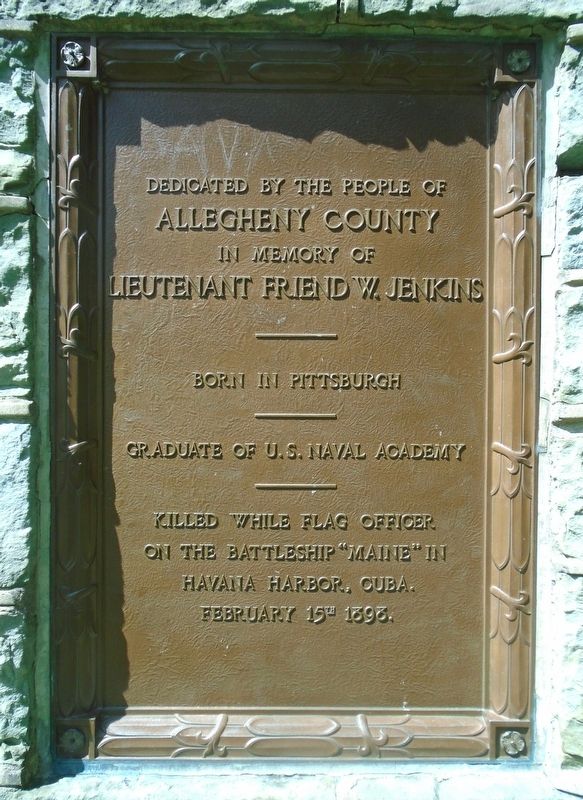 Lieutenant Friend W. Jenkins Marker. Click for full size. Lieutenant Friend W. Jenkins Marker image. Click for full size.