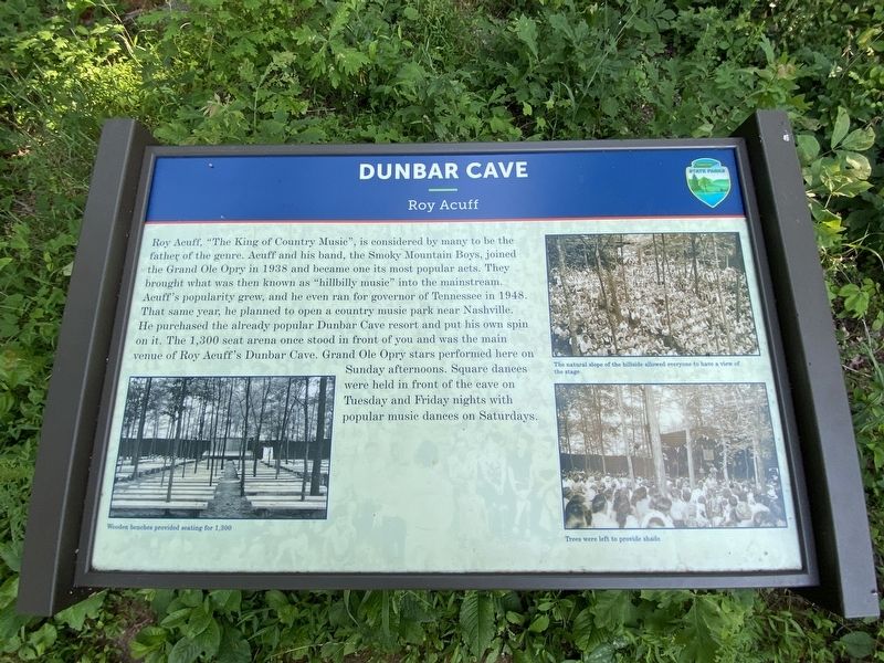 Dunbar Cave Marker image. Click for full size.