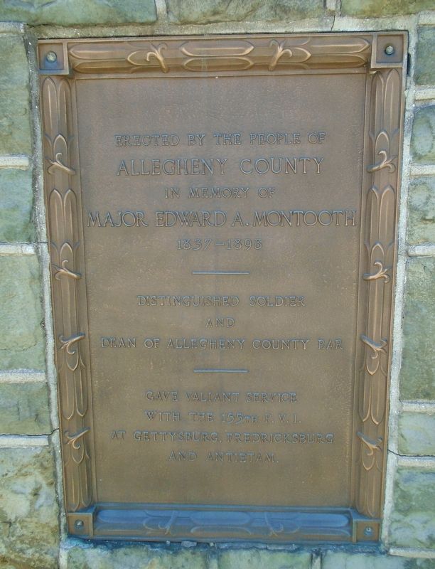 Major Edward A. Montooth Marker. Click for full size. Major Edward A. Montooth Marker image. Click for full size.