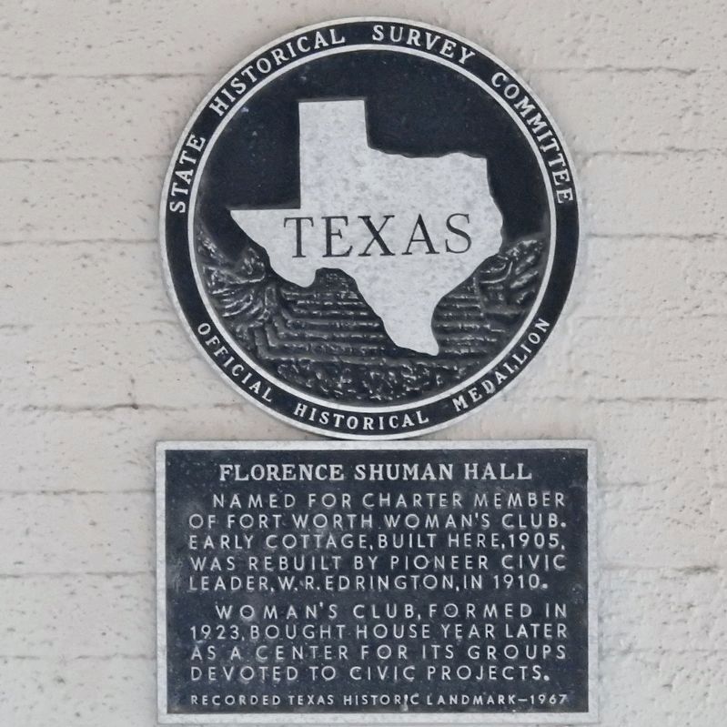 Florence Shuman Hall Marker image. Click for full size.