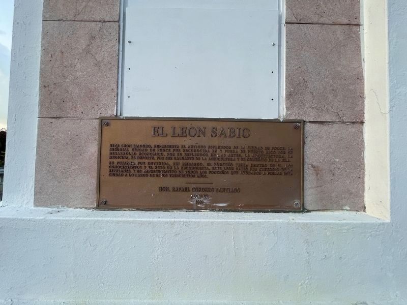 El Leon Sabio Marker. Click for full size. El Leon Sabio Marker image. Click for full size.