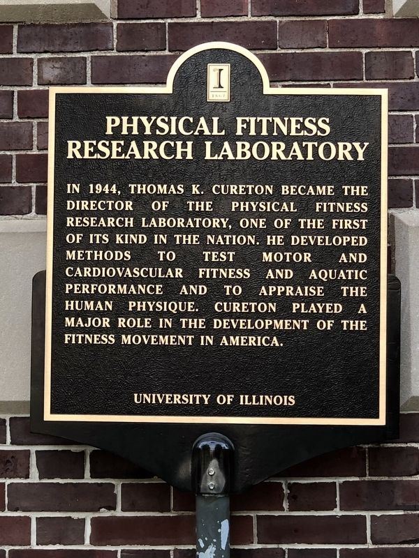 Physical Fitness Research Laboratory Marker image. Click for full size.