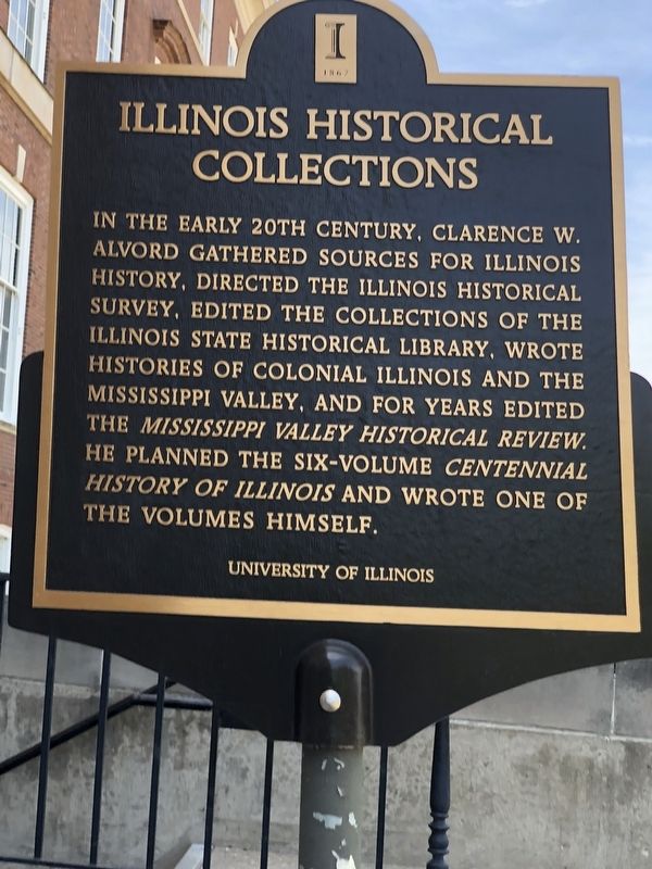 Illinois Historical Collections Marker image. Click for full size.
