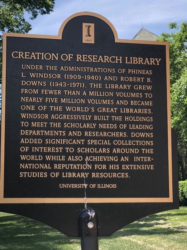 Creation of Research Library Marker image. Click for full size.