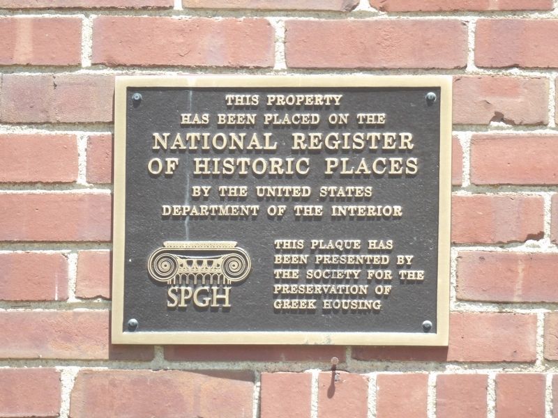 Alpha Phi Fraternity House-Beta Alpha Chapter Marker. Click for full size. Alpha Phi Fraternity House-Beta Alpha Chapter Marker image. Click for full size.