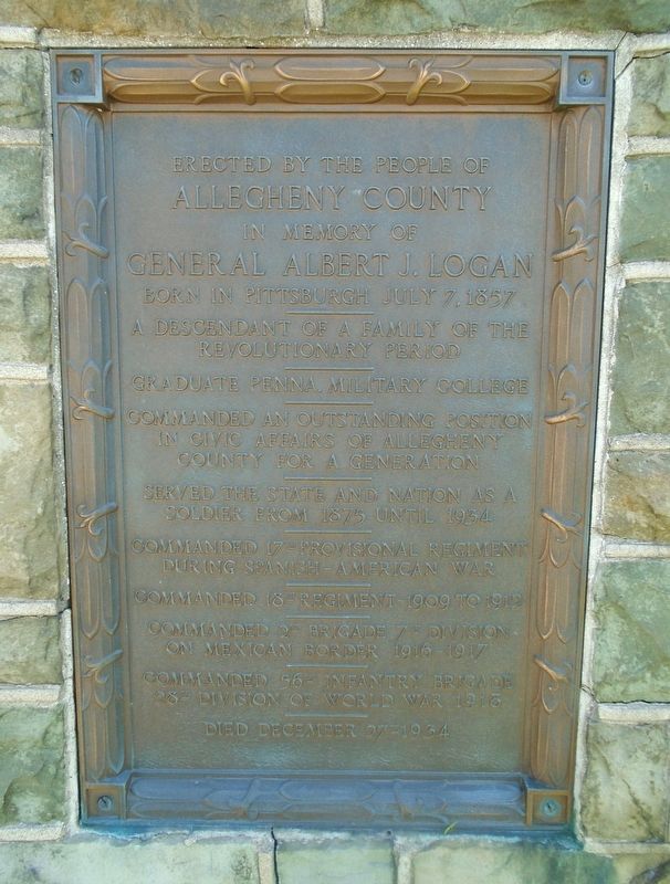 General Albert J. Logan Marker. Click for full size. General Albert J. Logan Marker image. Click for full size.
