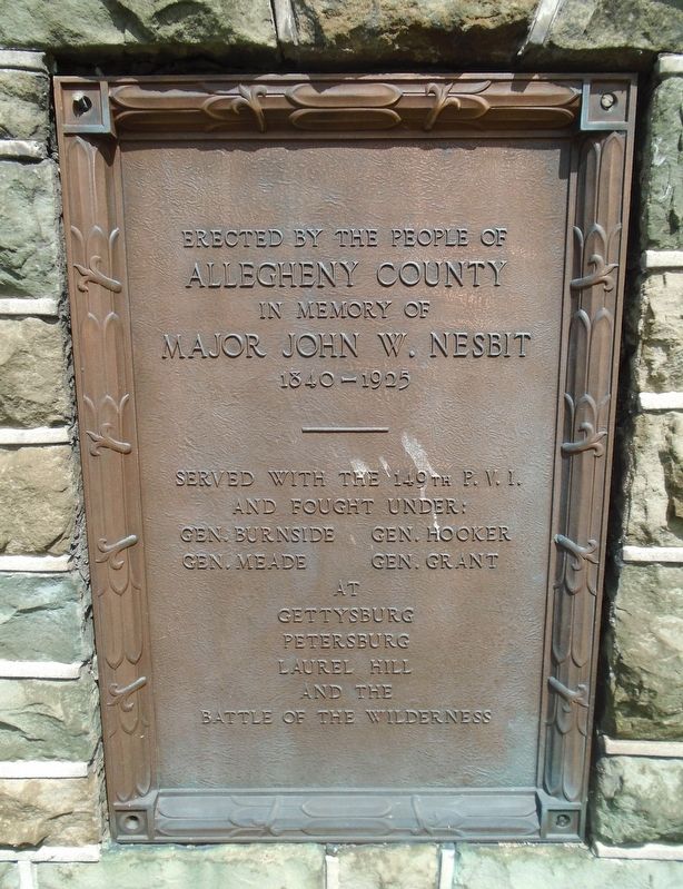 Major John W. Nesbit Marker image. Click for full size.