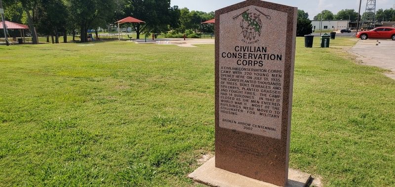 Civilian Conservation Corps Marker. Click for full size. Civilian Conservation Corps Marker image. Click for full size.