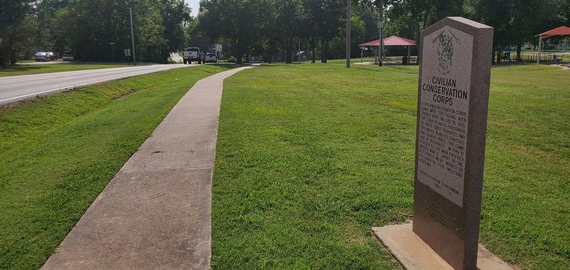 Civilian Conservation Corps Marker. Click for full size. Civilian Conservation Corps Marker image. Click for full size.