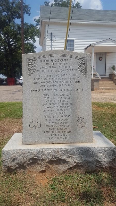 Coosa River Community Memorial Marker image. Click for full size.