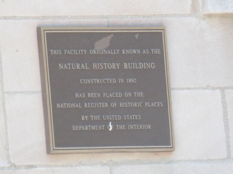 Natural History Building Marker image. Click for full size.