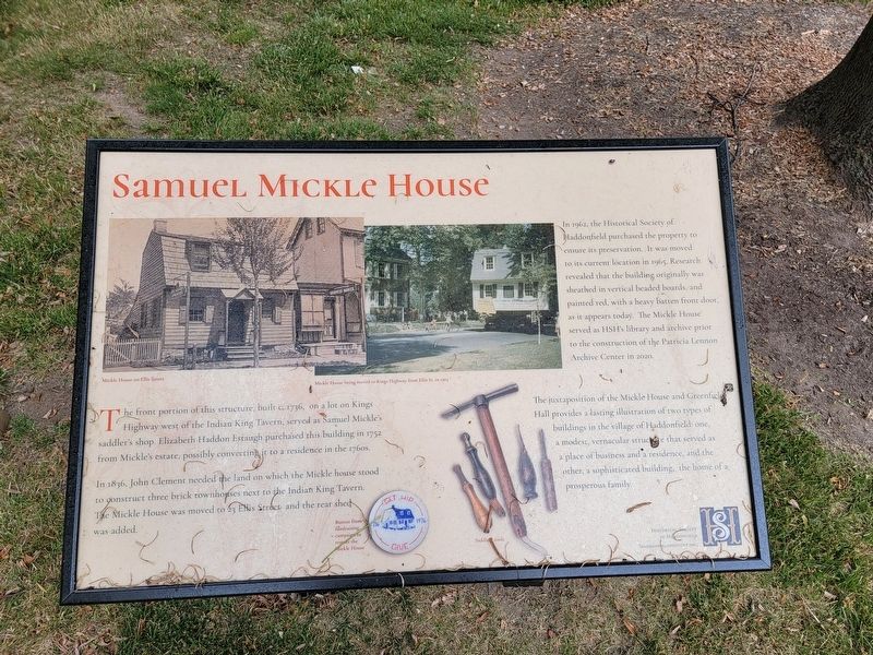 Samuel Mickle House Marker image. Click for full size.