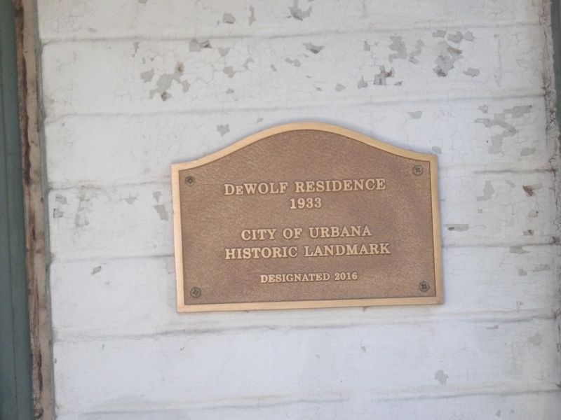 DeWolf Residence Marker image. Click for full size.