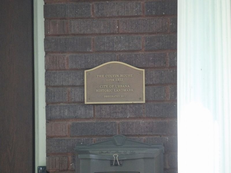 The Colvin House Marker image. Click for full size.