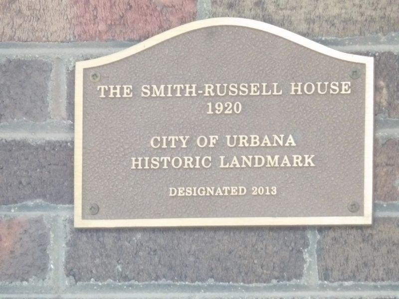 The Smith-Russell House Marker image. Click for full size.