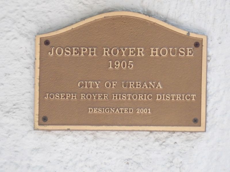 Joseph Royer House Marker image. Click for full size.