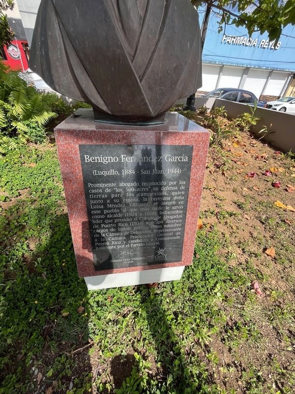Benigno Fernández García Marker. Click for full size. Benigno Fernández García Marker image. Click for full size.