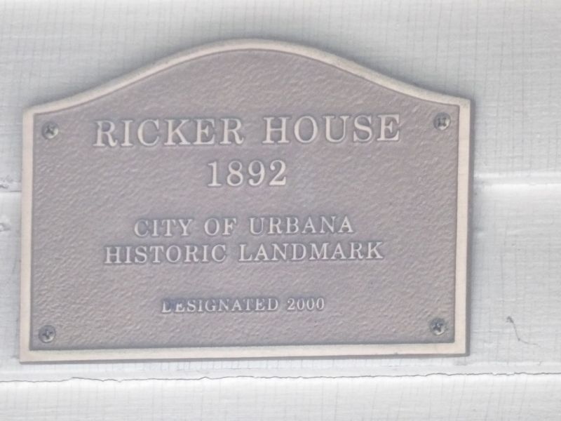Nathan C. Ricker House Local Historic Landmark Plaque image. Click for full size.