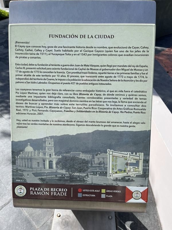 Fundación de la Ciudad Marker. Click for full size. Fundación de la Ciudad Marker image. Click for full size.