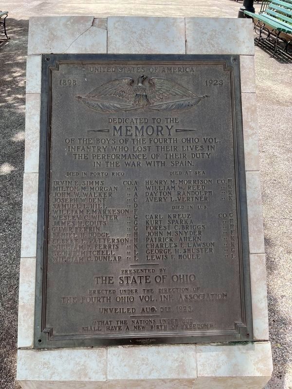 Memorial for the War with Spain image. Click for full size.