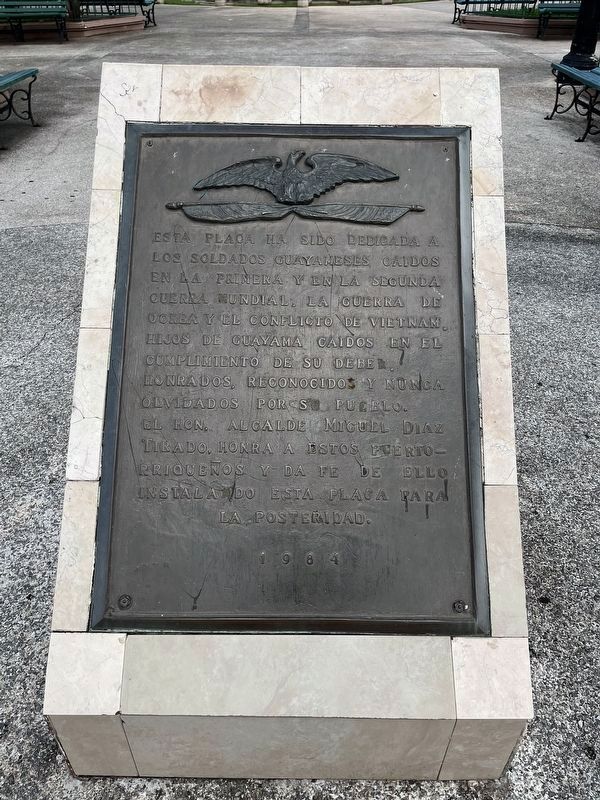 Monumento a los Veteranos Marker. Click for full size. Monumento a los Veteranos Marker image. Click for full size.