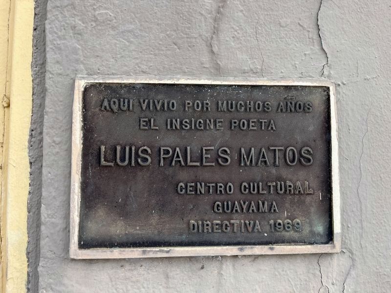 Luis Pales Matos Historical Marker