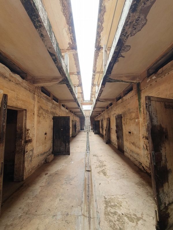 Former prison cells at Fort Ussher. Click for full size. Former prison cells at Fort Ussher image. Click for full size.