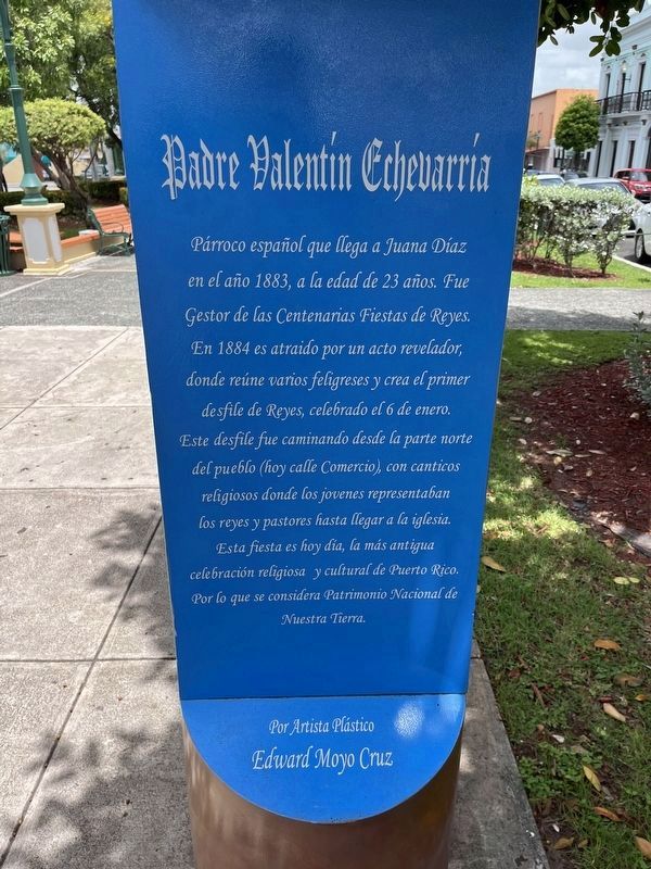 Padre Velentín Echavarría Marker. Click for full size. Padre Velentín Echavarría Marker image. Click for full size.