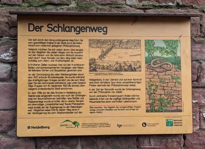 Der Schlangenweg Marker. Click for full size. Der Schlangenweg Marker image. Click for full size.