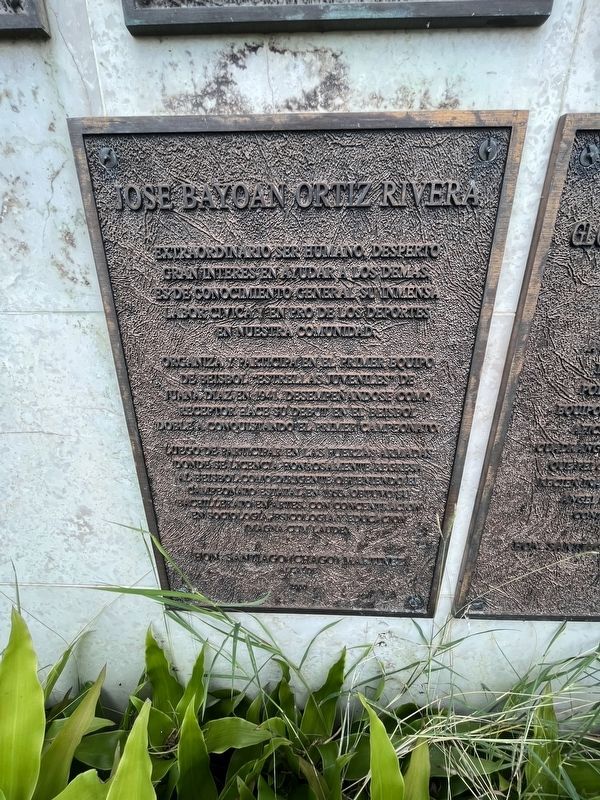 Jose Bayoan Ortiz Rivera Marker. Click for full size. Jose Bayoan Ortiz Rivera Marker image. Click for full size.