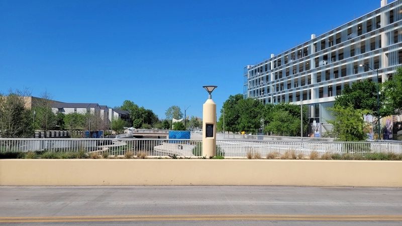 The Houston Street Marker on the bridge image. Click for full size.